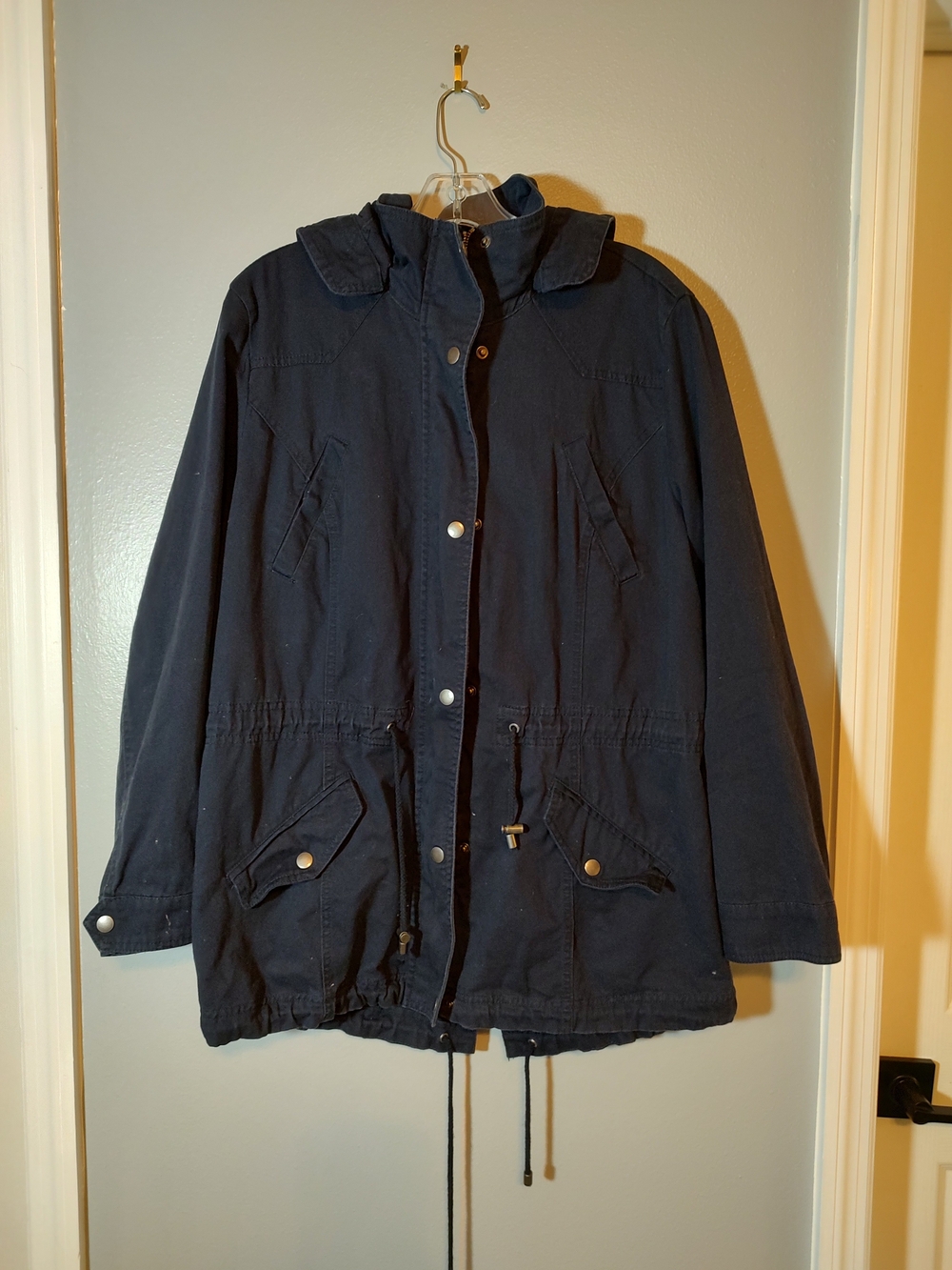 Style & Co. Navy Military-Style Field Jacket